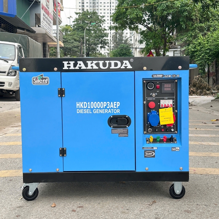 Máy phát điện chạy dầu diesel 10KW HAKUDA HKD10000P3AEP tích hợp 1-3 pha