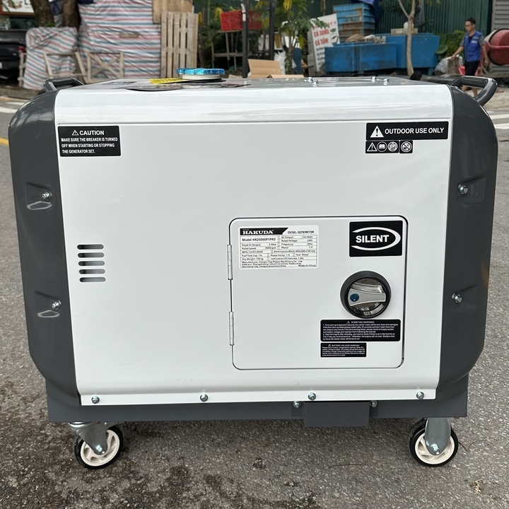 Máy phát điện chạy dầu 5KW HAKUDA HKD5000P1PRO siêu cách âm