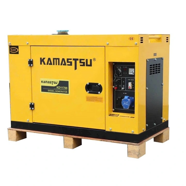 Máy phát điện chạy dầu diesel 9KW KAMASTSU KD11700 đề