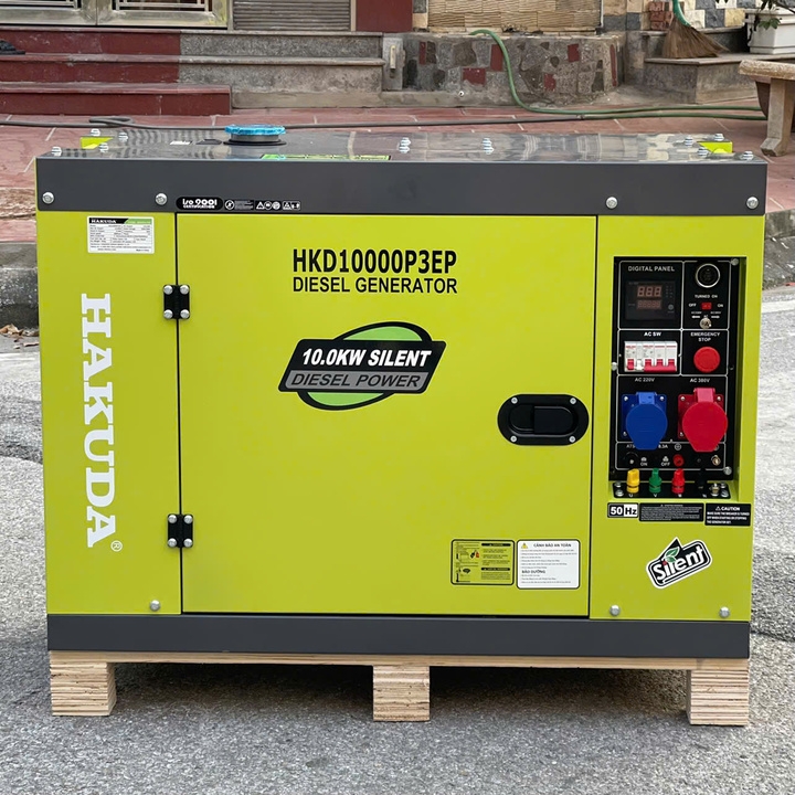 Máy phát điện chạy dầu 10KW HAKUDA HKD10000P3EP 3 Pha