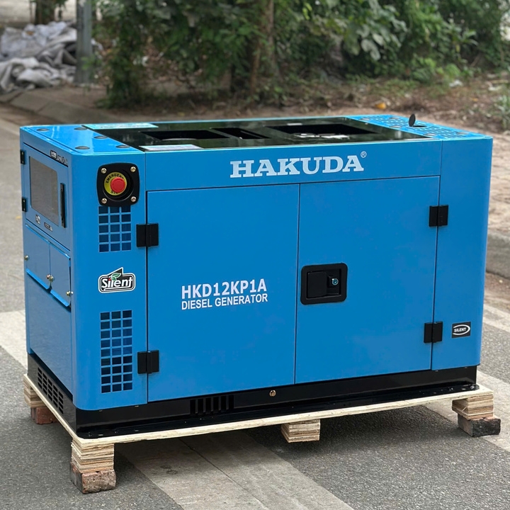Máy phát điện chạy dầu 12KW HAKUDA HKD12KP1A siêu cách âm
