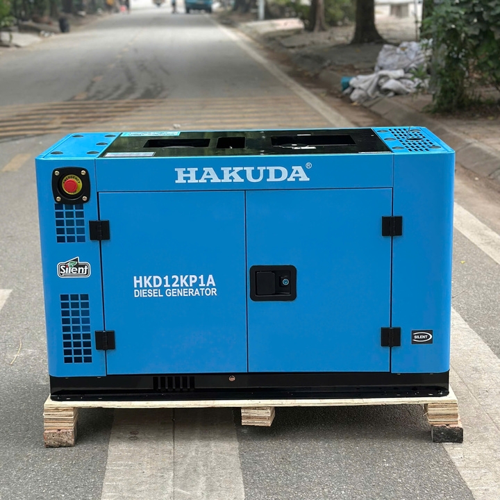 Máy phát điện chạy dầu 12KW HAKUDA HKD12KP1A siêu cách âm