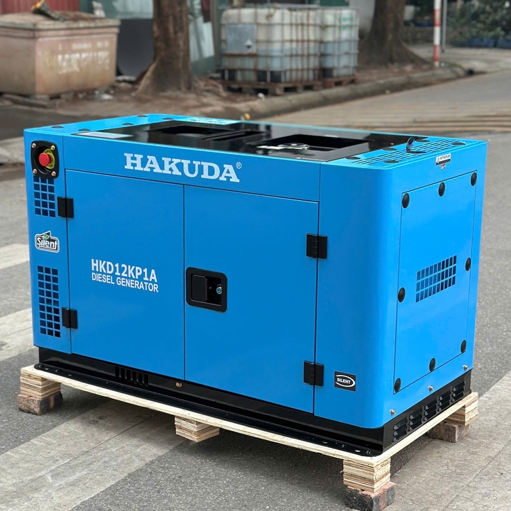 Máy phát điện chạy dầu 12KW HAKUDA HKD12KP1A siêu cách âm