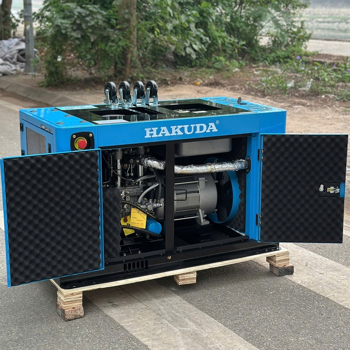 Máy phát điện chạy dầu 12KW HAKUDA HKD12KP1A siêu cách âm