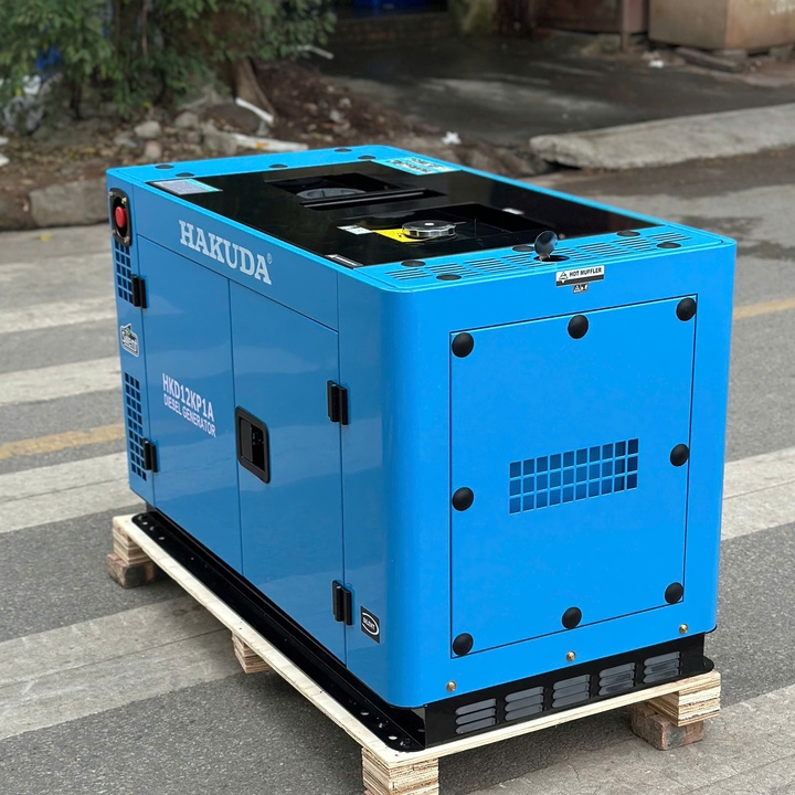 Máy phát điện chạy dầu 12KW HAKUDA HKD12KP1A siêu cách âm