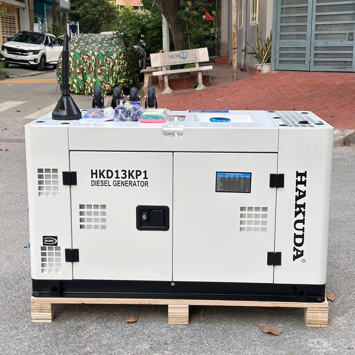 Máy phát điện chạy dầu diesel 12KW HAKUDA HKD13KP1 New chống ồn