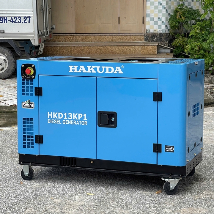 Máy phát điện chạy dầu HAKUDA 12KW HKD13KP1 siêu cách âm