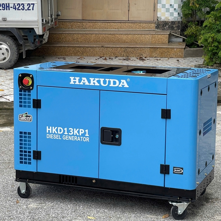 Máy phát điện chạy dầu HAKUDA 12KW HKD13KP1 siêu cách âm