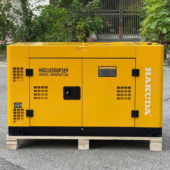 Máy phát điện chạy dầu HAKUDA 16KW HKD16500P3EP 3 pha cách âm