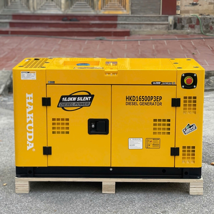 Máy phát điện chạy dầu HAKUDA 16KW HKD16500P3EP 3 pha cách âm