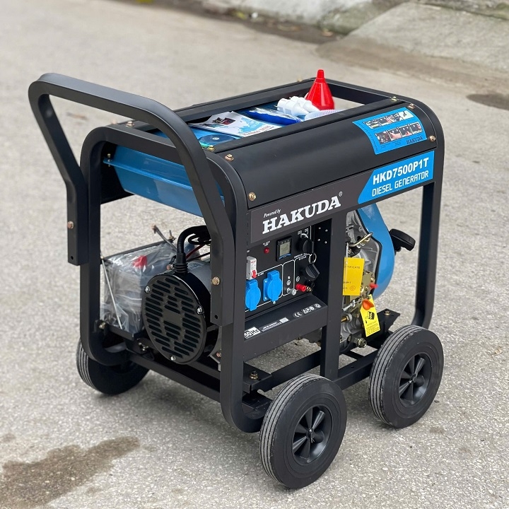 Máy phát điện chạy dầu HAKUDA 7KW HKD7500P1T
