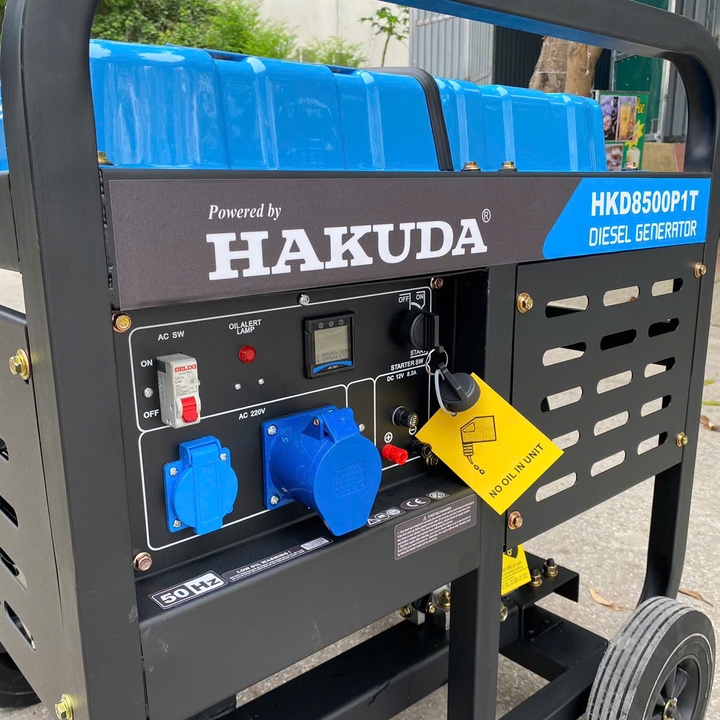 Máy phát điện chạy dầu diesel HAKUDA 8KW HKD8500P1T có đề