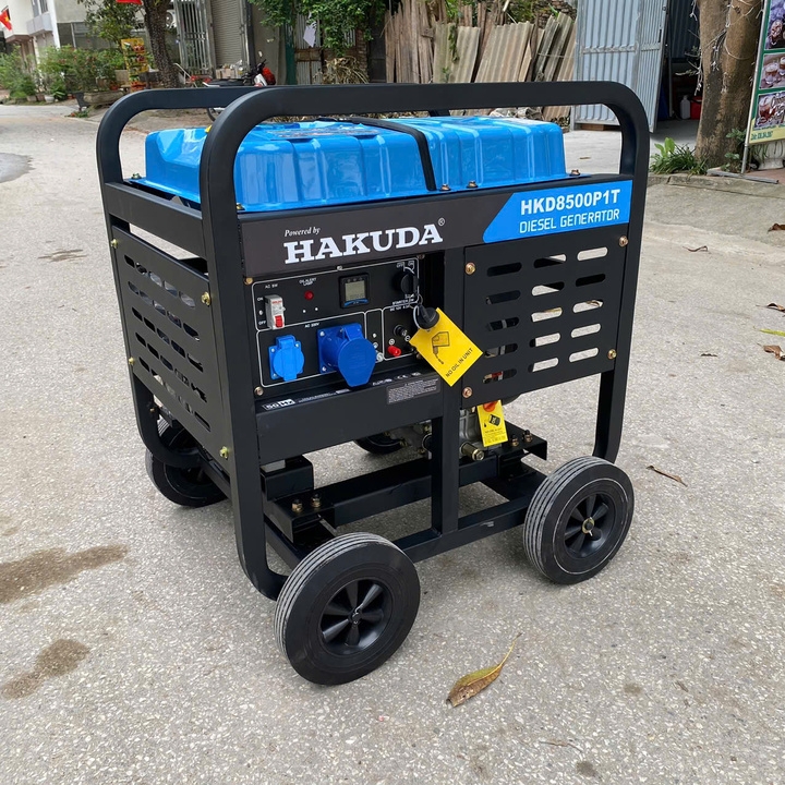 Máy phát điện chạy dầu diesel HAKUDA 8KW HKD8500P1T có đề