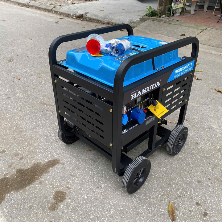 Máy phát điện chạy dầu diesel HAKUDA 8KW HKD8500P1T có đề