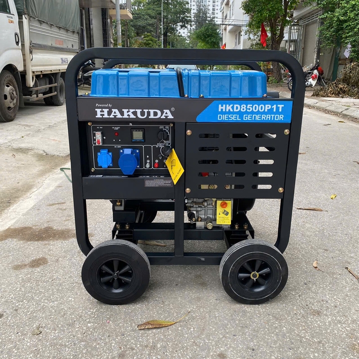 Máy phát điện chạy dầu diesel HAKUDA 8KW HKD8500P1T có đề