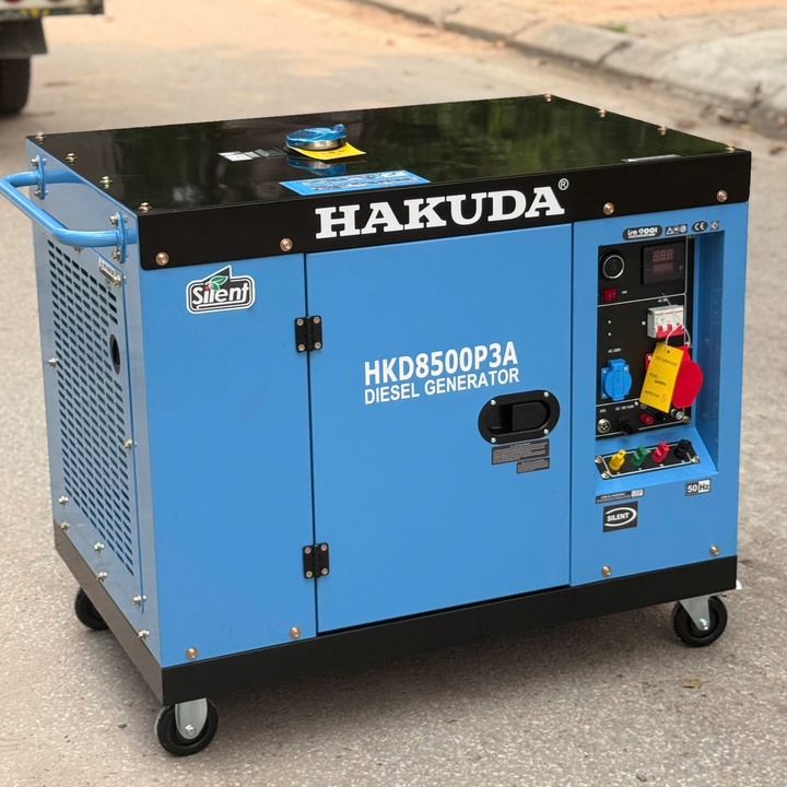 Máy phát điện chạy dầu HAKUDA 8KW HKD8500P3A 380V đề