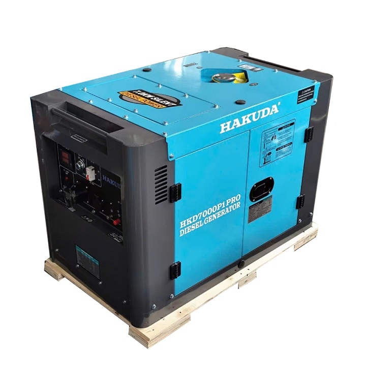 Máy phát điện chạy dầu HAKUDA HKD7000P1PRO 7KW siêu cách âm