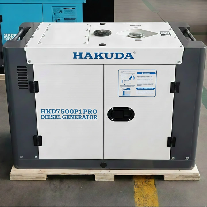 Máy phát điện chạy dầu diesel 7KW HAKUDA HKD7000P1PRO siêu cách âm