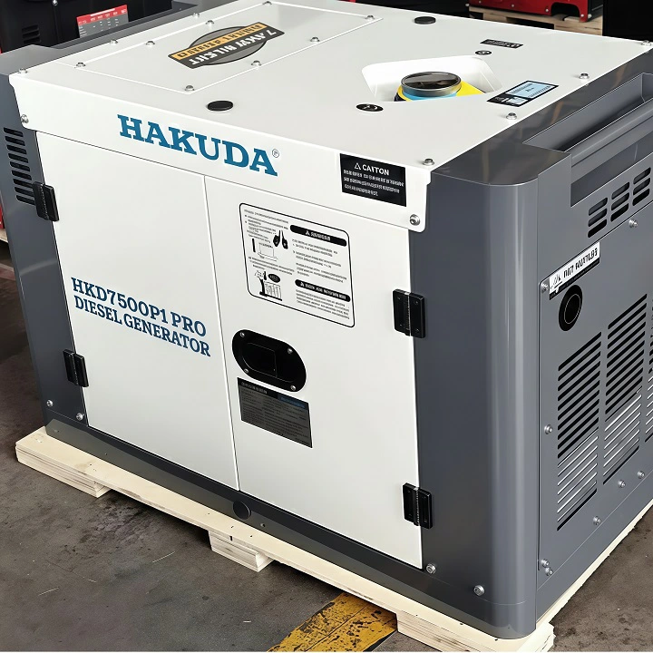 Máy phát điện chạy dầu diesel 7KW HAKUDA HKD7000P1PRO siêu cách âm