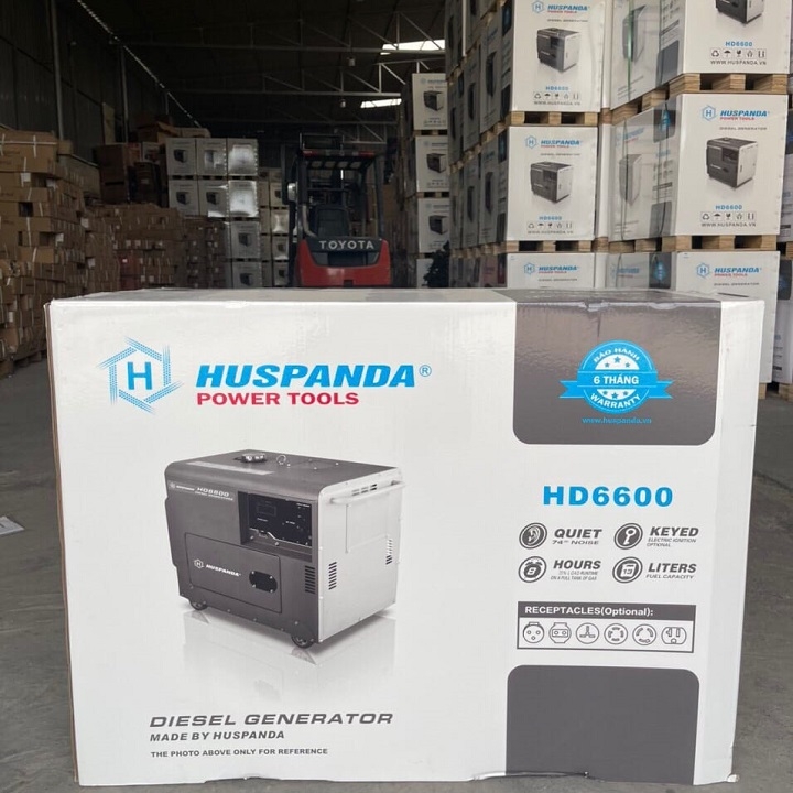 Máy phát điện chạy dầu HUSPANDA 5KW HD6600