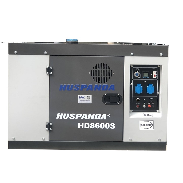 Máy phát điện chạy dầu HUSPANDA 7KW HD8600S siêu chống ồn