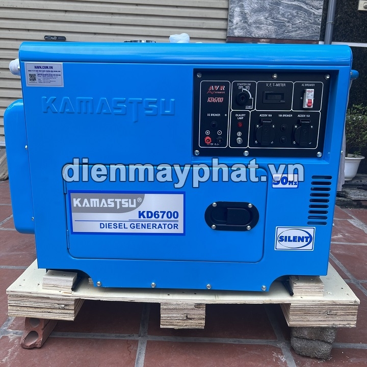 Máy phát điện chạy dầu KAMASTSU 5KW KD6700