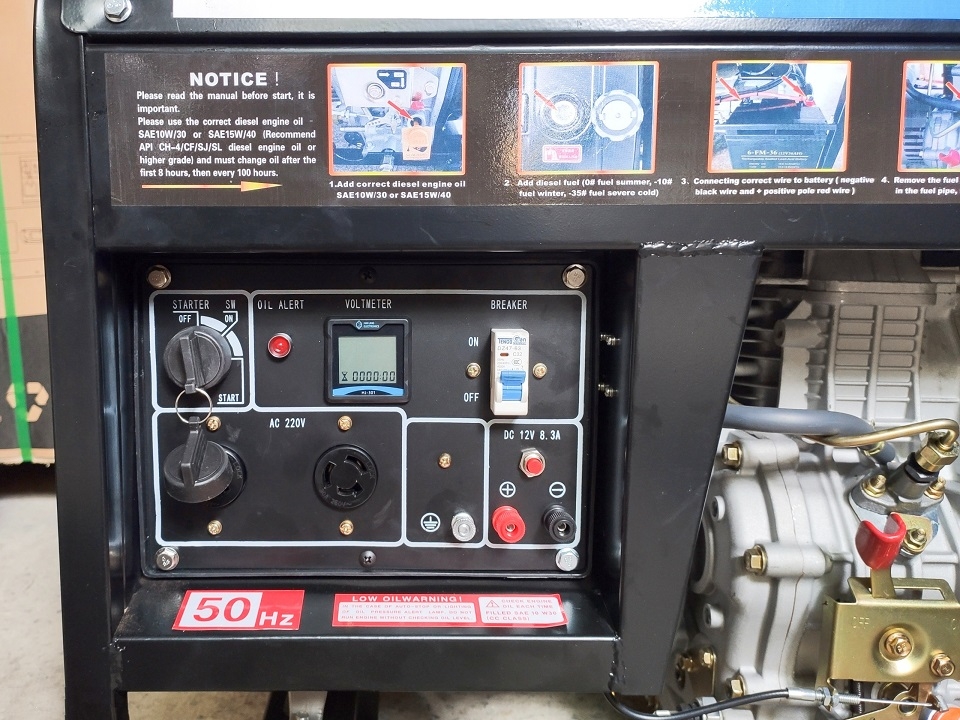 Máy phát điện chạy dầu 5KW MIDUKAMA HL6500E