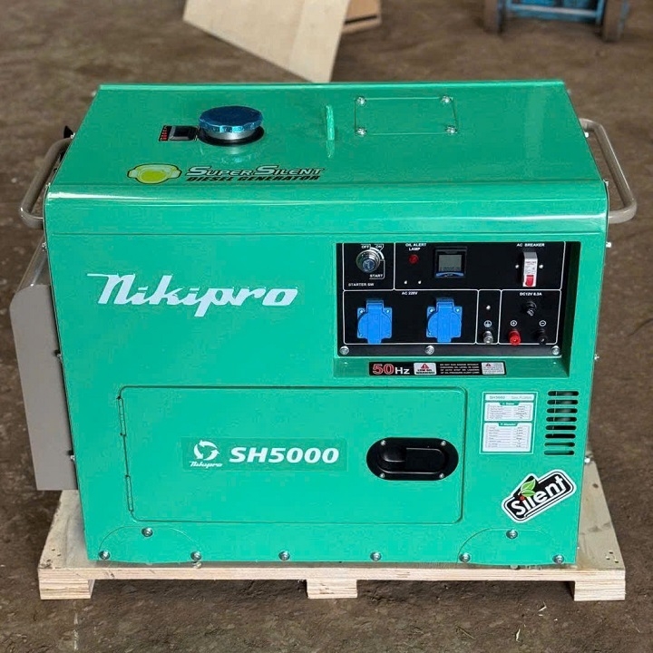 Máy phát điện chạy dầu NIKIPRO 5KW SH-5000 cách âm