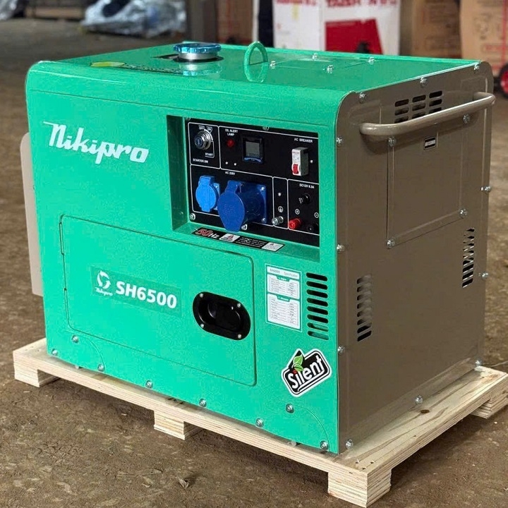 Máy phát điện chạy dầu NIKIPRO 6KW SH-6500 cách âm