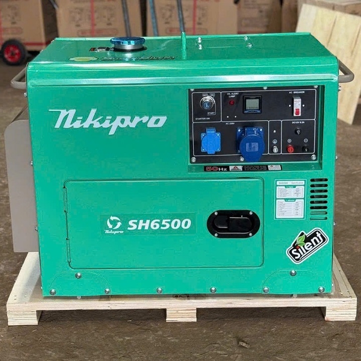 Máy phát điện chạy dầu NIKIPRO 6KW SH-6500 cách âm
