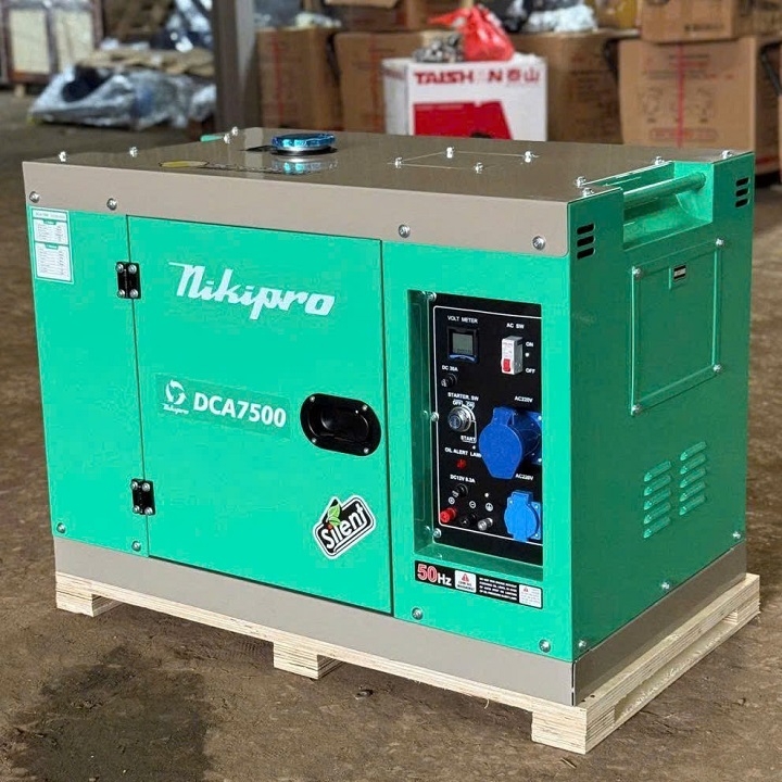 Máy phát điện chạy dầu NIKIPRO 7KW DCA-7500 cách âm