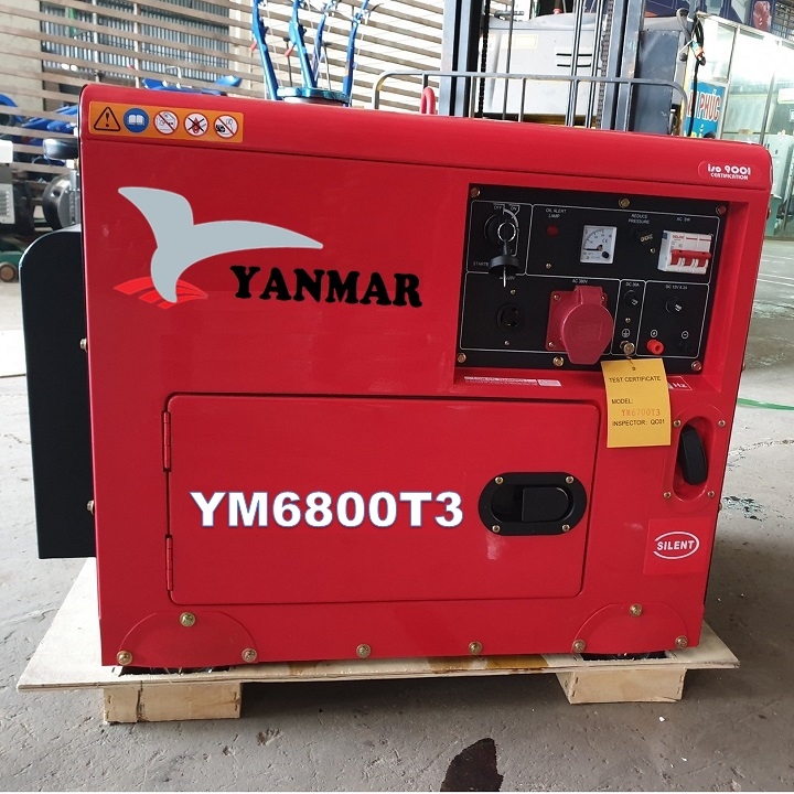 Máy Phát Điện Chạy Dầu Yanmar 5Kw YM6800T3 3 Pha