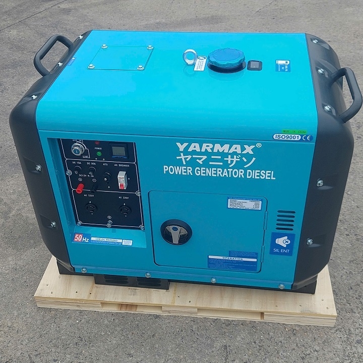 Máy phát điện chạy dầu YARMAX 5KW YW6500TH siêu cách âm