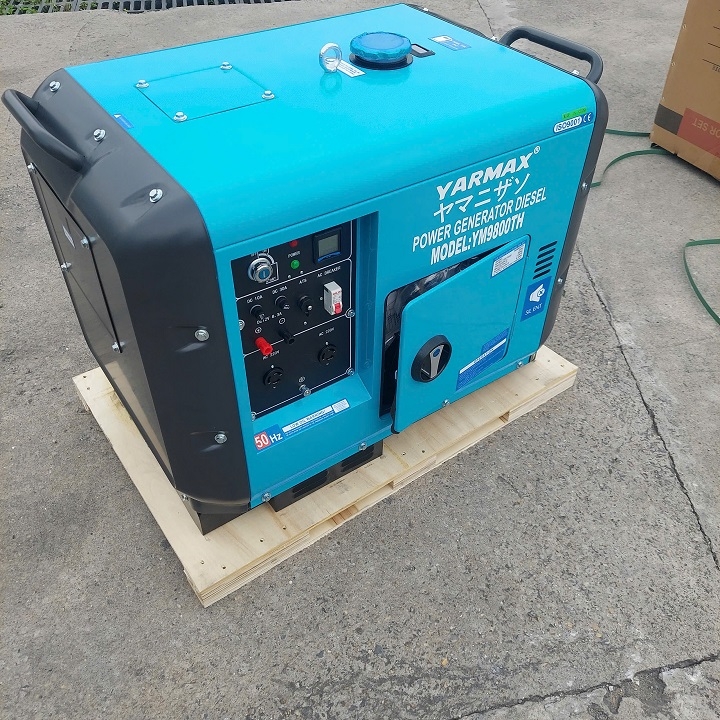 Máy phát điện chạy dầu YARMAX 7KW YW9800TH siêu cách âm