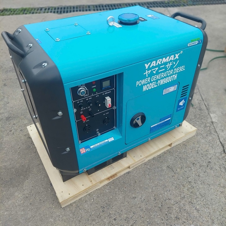 Máy phát điện chạy dầu YARMAX 7KW YW9800TH siêu cách âm