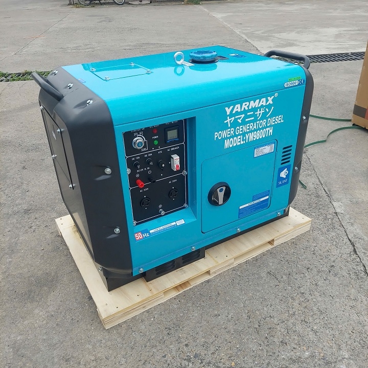Máy phát điện chạy dầu YARMAX 7KW YW9800TH siêu cách âm