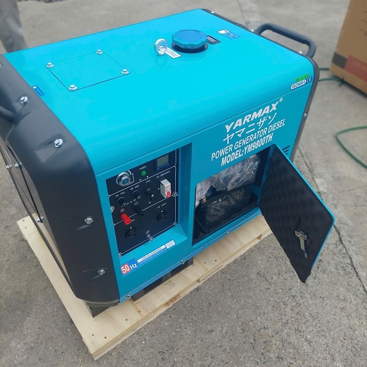 Máy phát điện chạy dầu YARMAX 7KW YW9800TH siêu cách âm