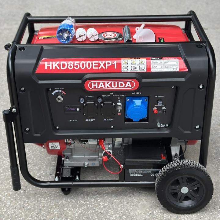Máy phát điện chạy xăng HAKUDA 8KW HKD8500EXP1 có đề