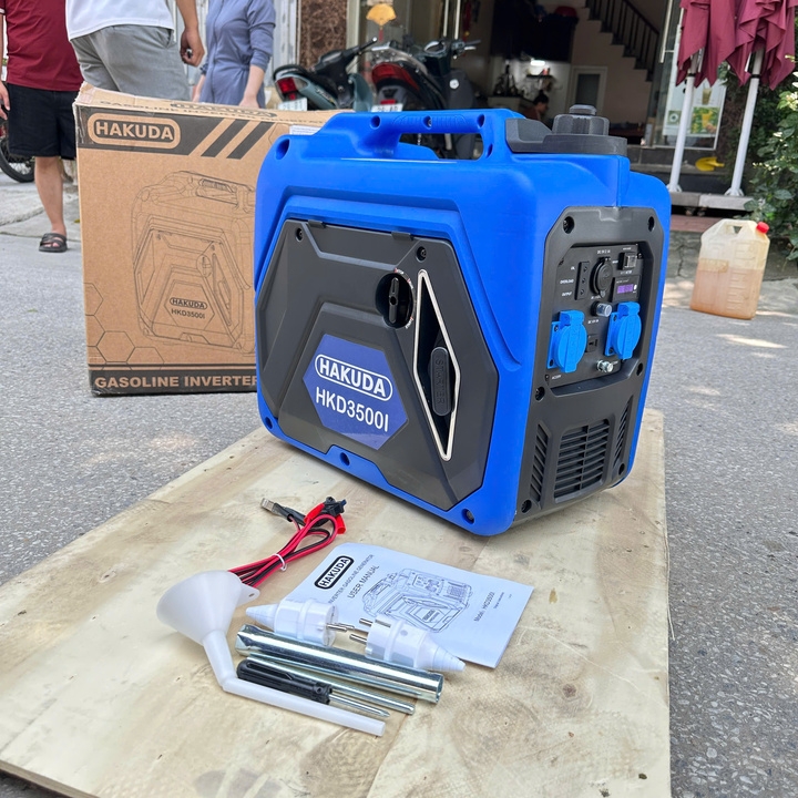Máy phát điện chạy xăng biến tần HAKUDA 3.5KW HKD3500I siêu cách âm