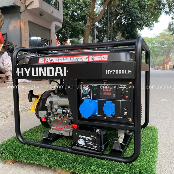 Máy phát điện chạy xăng có đề 5KW HUYNDAI HY-7000LE