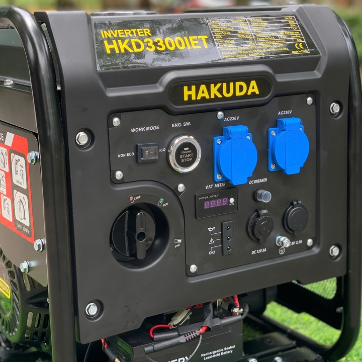 Máy phát điện động cơ xăng inverter HAKUDA 3KW HKD3300IET