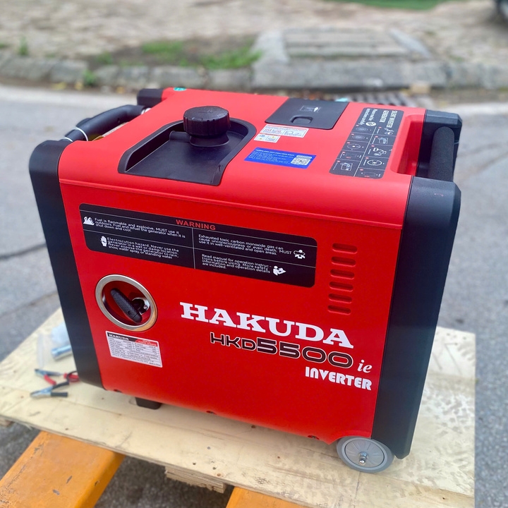 Máy phát điện chạy xăng inverter 5KW HAKUDA HKD5500ie siêu cách âm