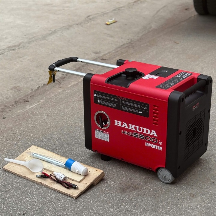 Máy phát điện chạy xăng biến tần HAKUDA 5KW HKD5500ie siêu cách âm