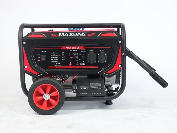 Máy phát điện chạy xăng MAXLOCK 5KW MS6500ES đề