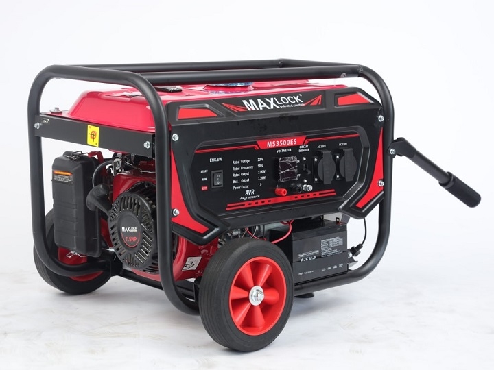 Máy phát điện chạy xăng MAXLOCK 5KW MS6500ES đề