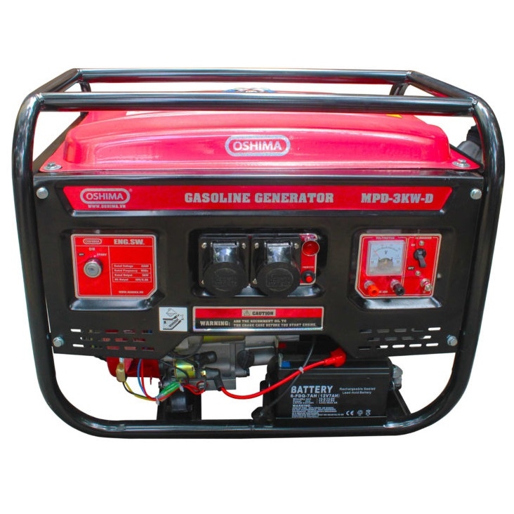 Máy Phát Điện Chạy Xăng Oshima 3Kw MPD3KW-D Có Đề