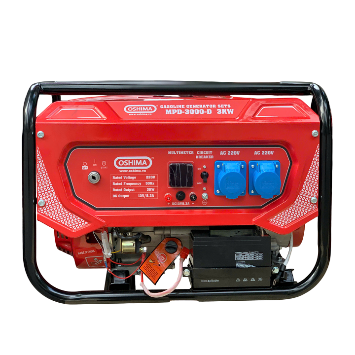 Máy phát điện chạy xăng OSHIMA MPD-3000-D 3KW đề