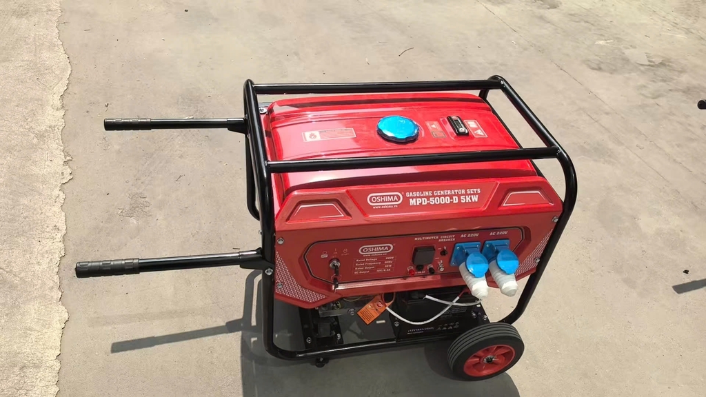 Máy phát điện chạy xăng OSHIMA MPD5000D 5KW có đề