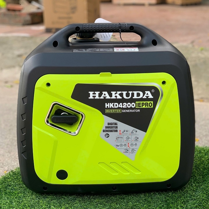 Máy phát điện chạy xăng inverter biến tần 4KW HAKUDA HKD4200IEPRO đề siêu êm