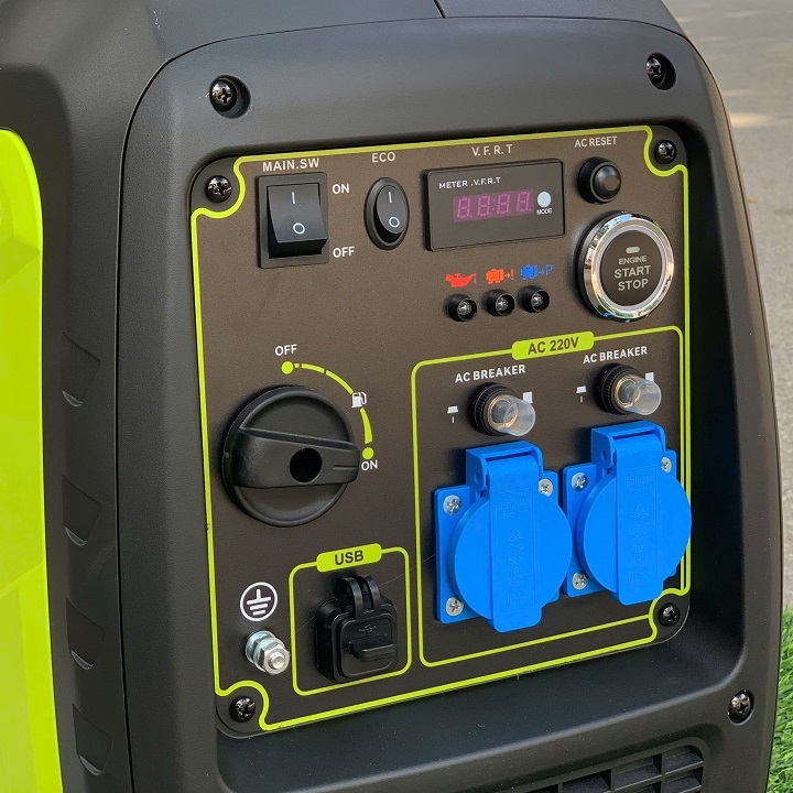 Máy phát điện chạy xăng inverter biến tần 4KW HAKUDA HKD4200IEPRO đề siêu êm